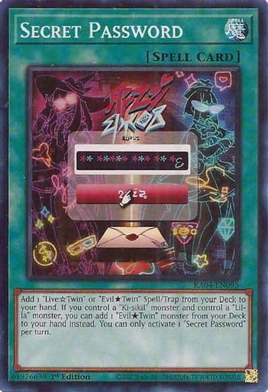 Secret Password Quarter Century Stampede Yu-Gi-Oh! card