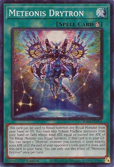 Meteonis Drytron Quarter Century Stampede Yu-Gi-Oh! card