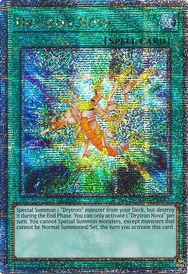 Drytron Nova Quarter Century Secret Rare Quarter Century Stampede Yu-Gi-Oh! card