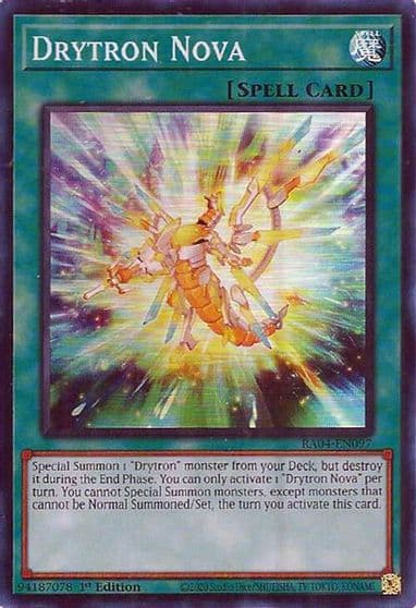 Drytron Nova Quarter Century Stampede Yu-Gi-Oh! card