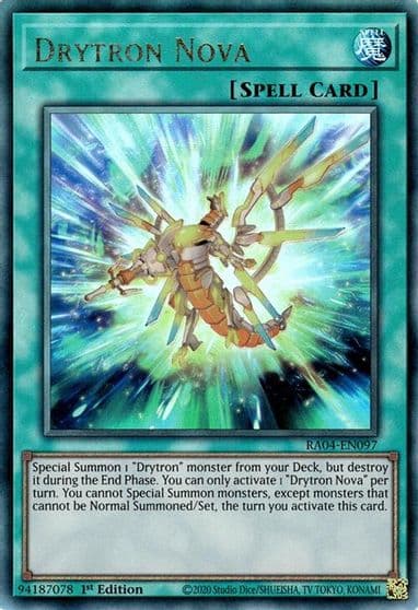 Drytron Nova PUR Quarter Century Stampede Yu-Gi-Oh! card