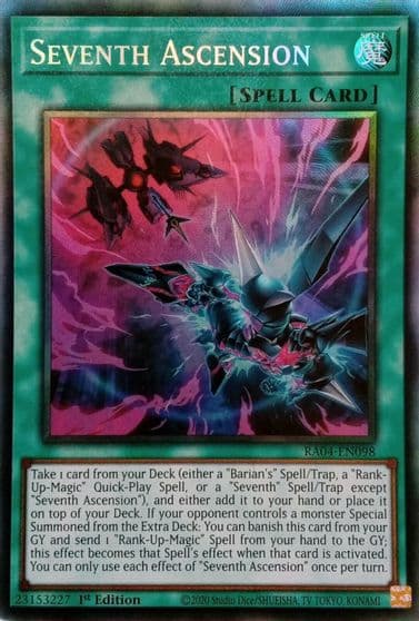 Seventh Ascension PCR Quarter Century Stampede Yu-Gi-Oh! card
