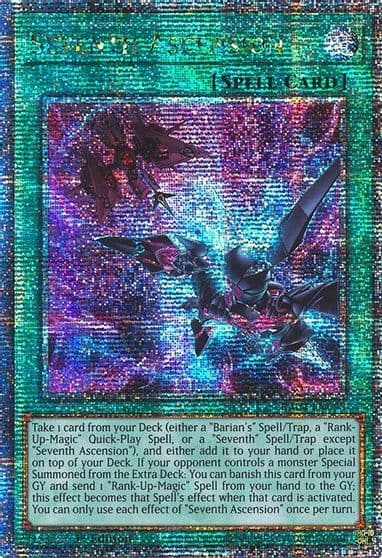 Seventh Ascension Quarter Century Secret Rare Quarter Century Stampede Yu-Gi-Oh! card