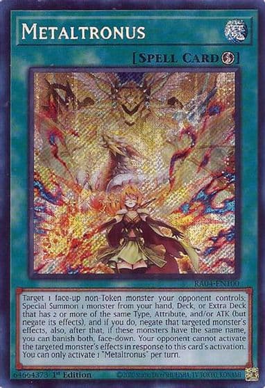 Metaltronus Secret Rare Quarter Century Stampede Yu-Gi-Oh! card