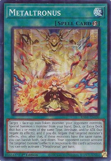 Metaltronus Quarter Century Stampede Yu-Gi-Oh! card