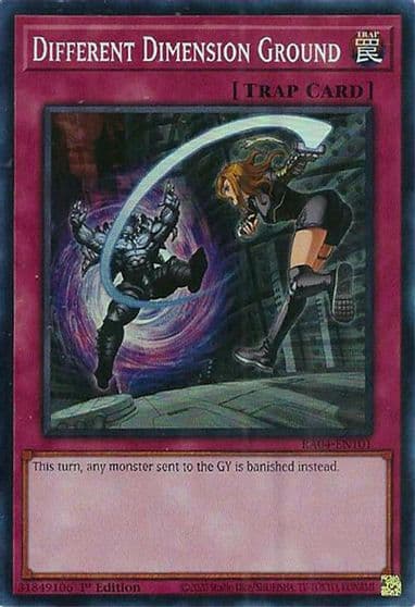 Different Dimension Ground Quarter Century Stampede Yu-Gi-Oh! card