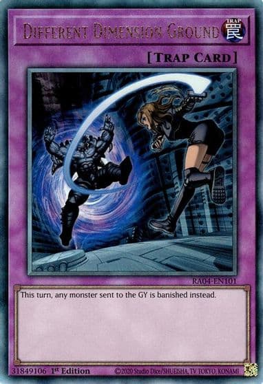 Different Dimension Ground PUR Quarter Century Stampede Yu-Gi-Oh! card