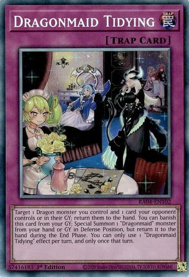 Dragonmaid Tidying PCR Quarter Century Stampede Yu-Gi-Oh! card