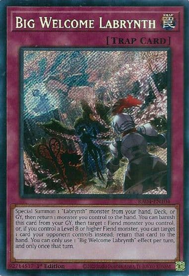 Big Welcome Labrynth Secret Rare Quarter Century Stampede Yu-Gi-Oh! card