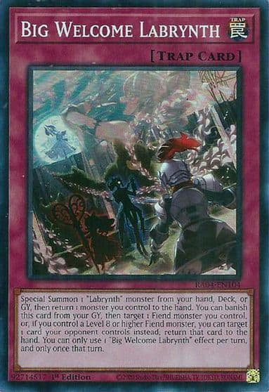 Big Welcome Labrynth Quarter Century Stampede Yu-Gi-Oh! card