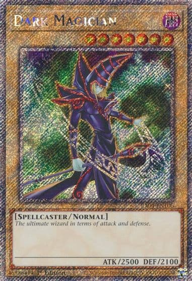 Dark Magician 6th Art Platinum Secret Rare Quarter Century Stampede Yu-Gi-Oh! card