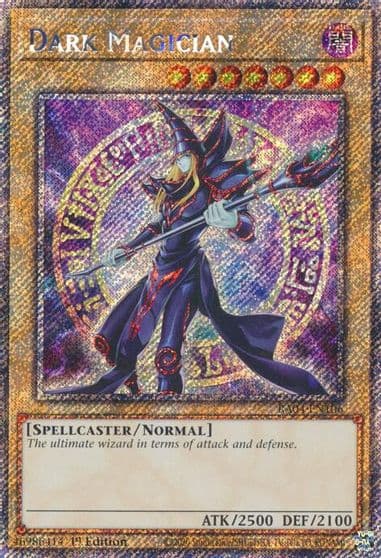 Dark Magician 8th Art Platinum Secret Rare Quarter Century Stampede Yu-Gi-Oh! card