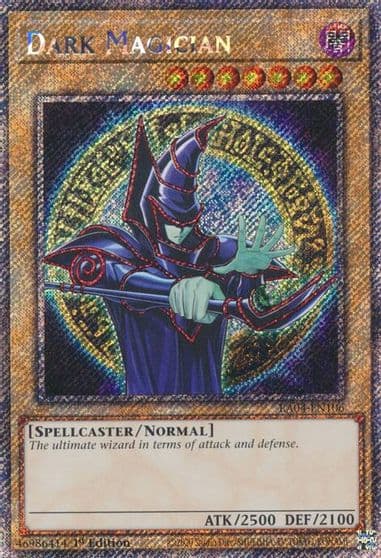 Dark Magician 9th Art Platinum Secret Rare Quarter Century Stampede Yu-Gi-Oh! card