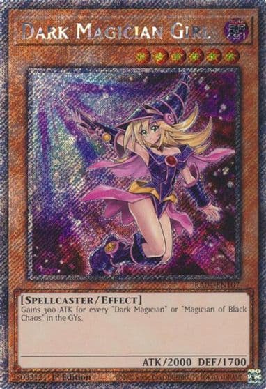 Dark Magician Girl 7th Art Platinum Secret Rare Quarter Century Stampede Yu-Gi-Oh! card