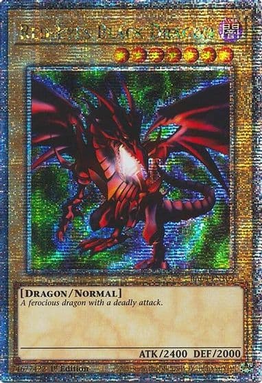 Red Eyes Black Dragon 4th Art Quarter Century Secret Rare Quarter Century Stampede Yu-Gi-Oh! card
