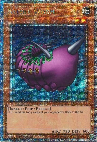 Needle Worm Quarter Century Secret Rare Quarter Century Stampede Yu-Gi-Oh! card