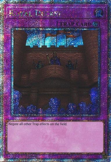 Royal Decree Quarter Century Secret Rare Quarter Century Stampede Yu-Gi-Oh! card