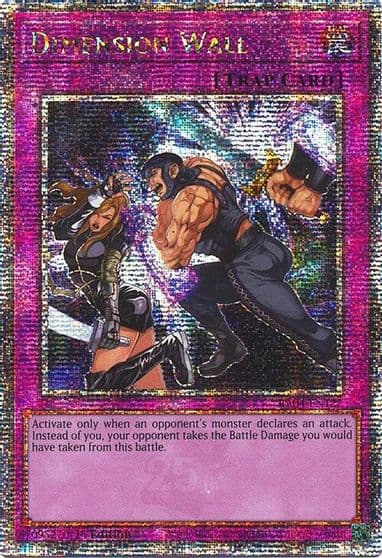 Dimension Wall Quarter Century Secret Rare Quarter Century Stampede Yu-Gi-Oh! card