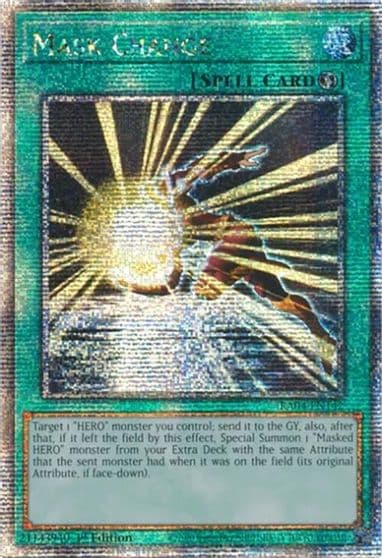 Mask Change Quarter Century Secret Rare Quarter Century Stampede Yu-Gi-Oh! card