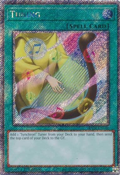 Tuning Platinum Secret Rare Quarter Century Stampede Yu-Gi-Oh! card