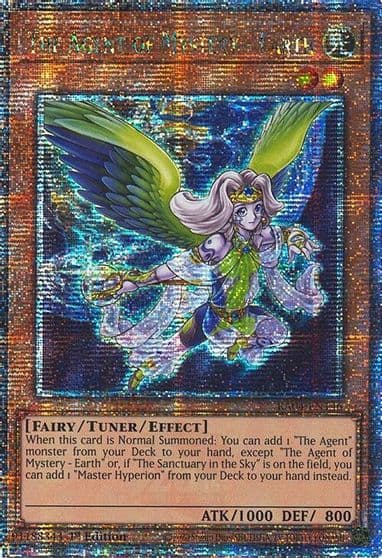 The Agent of Mystery Earth Quarter Century Secret Rare Quarter Century Stampede Yu-Gi-Oh! card