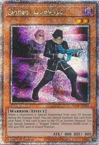 Doppelwarrior Quarter Century Secret Rare Quarter Century Stampede Yu-Gi-Oh! card