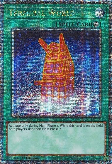 Terminal World Quarter Century Secret Rare Quarter Century Stampede Yu-Gi-Oh! card