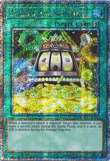 Double or Nothing Quarter Century Secret Rare Quarter Century Stampede Yu-Gi-Oh! card