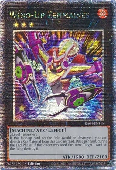 Wind Up Zenmaines Quarter Century Secret Rare Quarter Century Stampede Yu-Gi-Oh! card