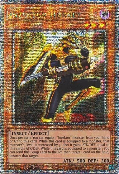 Inzektor Hornet Quarter Century Secret Rare Quarter Century Stampede Yu-Gi-Oh! card