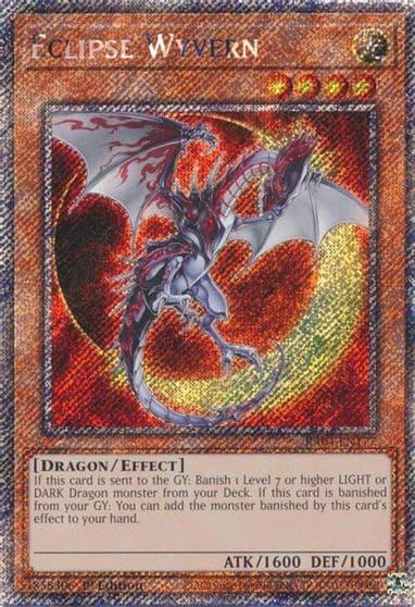 Eclipse Wyvern Platinum Secret Rare Quarter Century Stampede Yu-Gi-Oh! card