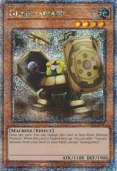 Geargiarmor Quarter Century Secret Rare Quarter Century Stampede Yu-Gi-Oh! card