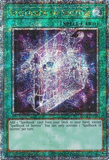 Spellbook of Secrets Quarter Century Secret Rare Quarter Century Stampede Yu-Gi-Oh! card