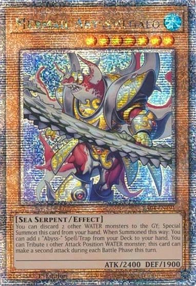 Mermail Abyssmegalo Quarter Century Secret Rare Quarter Century Stampede Yu-Gi-Oh! card