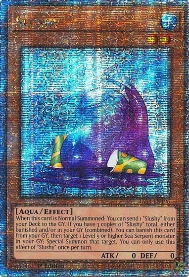 Slushy Quarter Century Secret Rare Quarter Century Stampede Yu-Gi-Oh! card