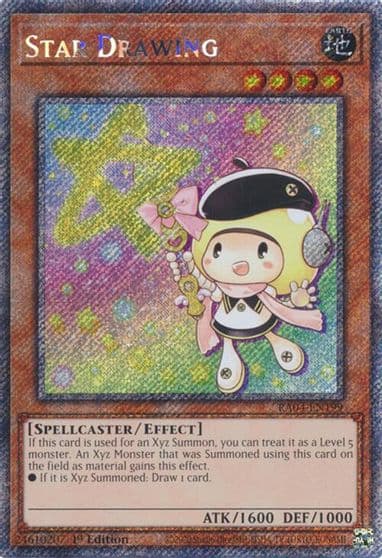 Star Drawing Platinum Secret Rare Quarter Century Stampede Yu-Gi-Oh! card