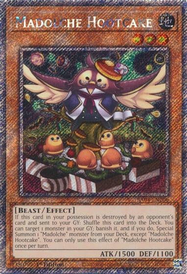 Madolche Hootcake Platinum Secret Rare Quarter Century Stampede Yu-Gi-Oh! card