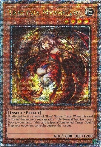 Traptrix Myrmeleo Quarter Century Secret Rare Quarter Century Stampede Yu-Gi-Oh! card
