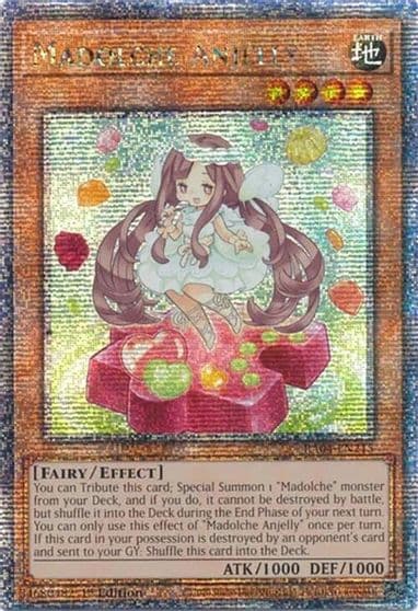 Madolche Anjelly Quarter Century Secret Rare Quarter Century Stampede Yu-Gi-Oh! card