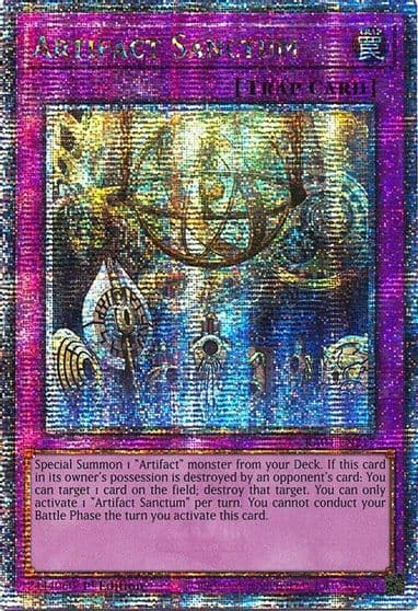 Artifact Sanctum Quarter Century Secret Rare Quarter Century Stampede Yu-Gi-Oh! card