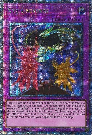 Xyz Universe Quarter Century Secret Rare Quarter Century Stampede Yu-Gi-Oh! card