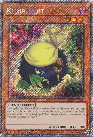 Kuribandit Platinum Secret Rare Quarter Century Stampede Yu-Gi-Oh! card
