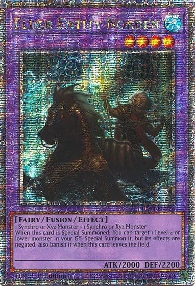 Elder Entity Norden Quarter Century Secret Rare Quarter Century Stampede Yu-Gi-Oh! card