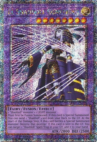 El Shaddoll Construct Quarter Century Secret Rare Alternate Art Quarter Century Stampede Yu-Gi-Oh! card