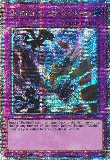 Sinister Shadow Games Quarter Century Secret Rare Quarter Century Stampede Yu-Gi-Oh! card