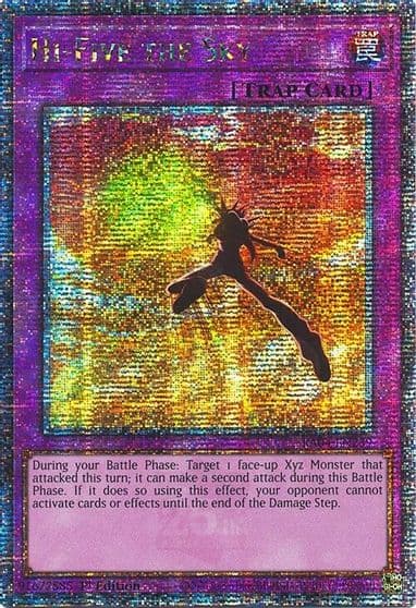 Hi Five the Sky Quarter Century Secret Rare Quarter Century Stampede Yu-Gi-Oh! card