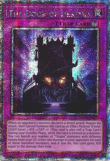 The Door of Destiny Quarter Century Secret Rare Quarter Century Stampede Yu-Gi-Oh! card