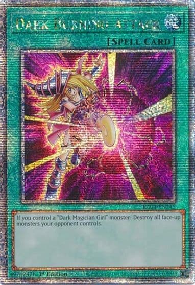 Dark Burning Attack Quarter Century Secret Rare Quarter Century Stampede Yu-Gi-Oh! card