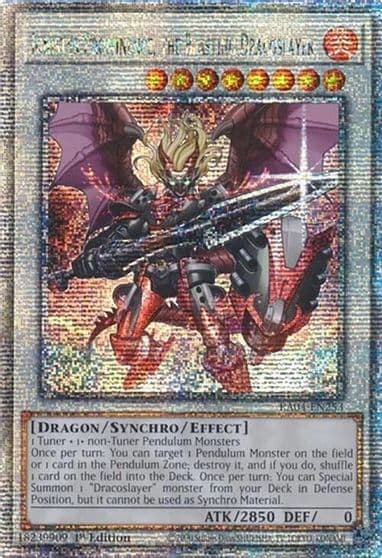 Ignister Prominence the Blasting Dracoslayer Quarter Century Secret Rare Quarter Century Stampede Yu-Gi-Oh! card