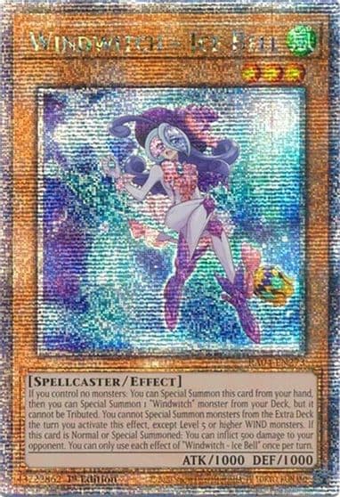 Windwitch Ice Bell Quarter Century Secret Rare Quarter Century Stampede Yu-Gi-Oh! card